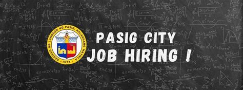 urgent job hiring pasig city hall without experience